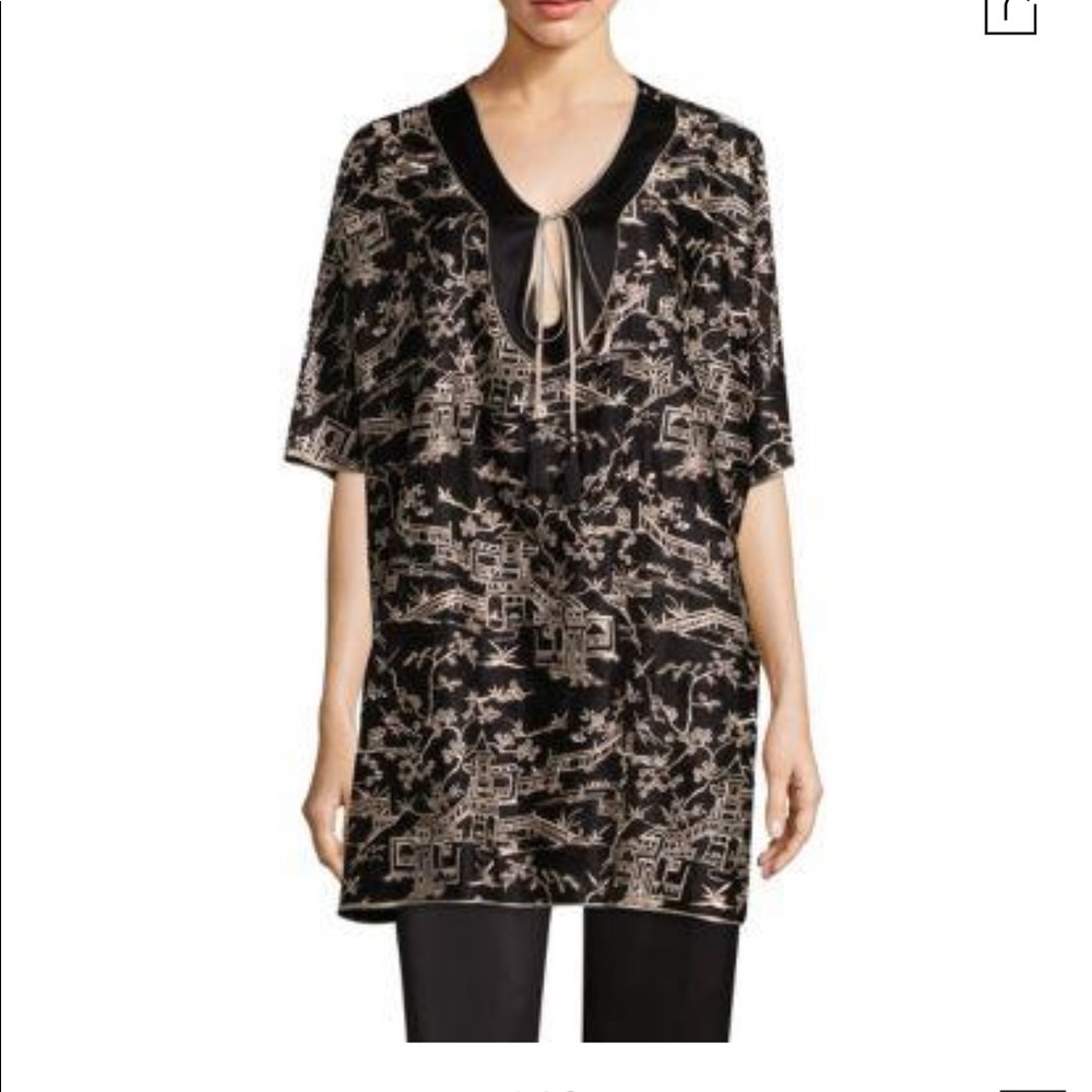 Josie Natori silk Caftan